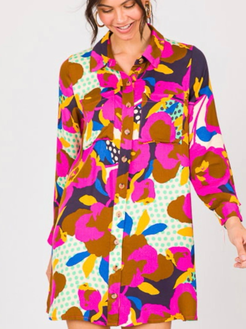 Karlie multicolor floral dress